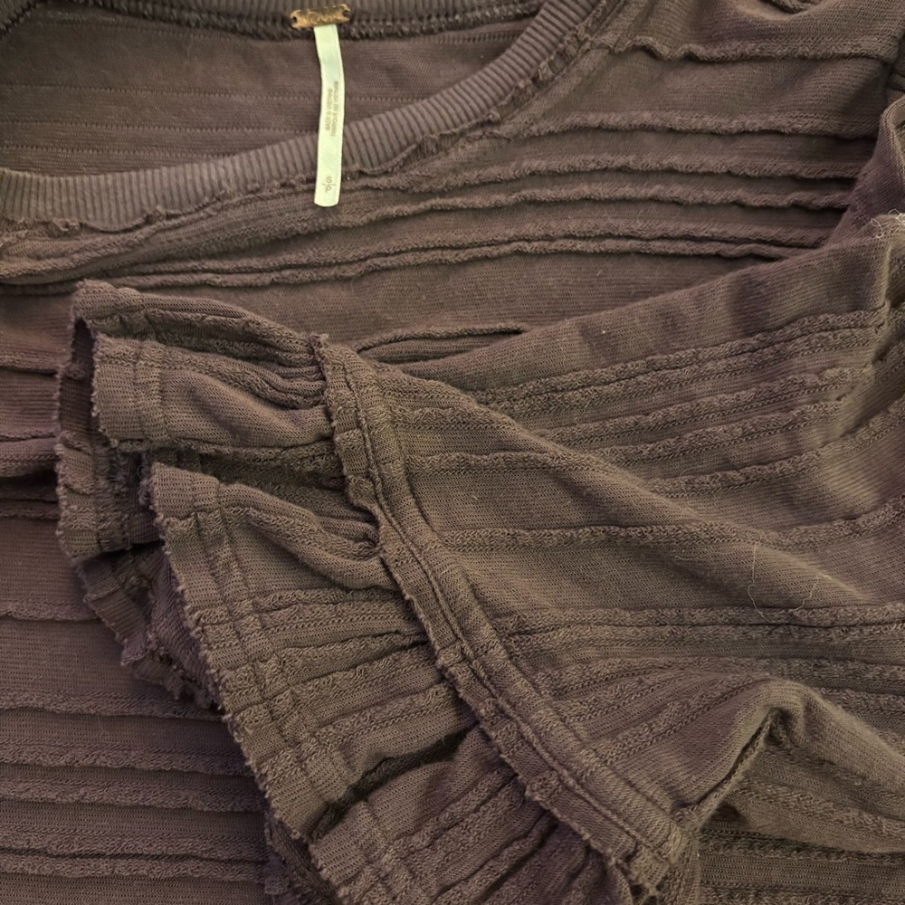FREE PEOPLE Take a Spin Tunic Dress in Black Honey size S - Picture 6 of 13